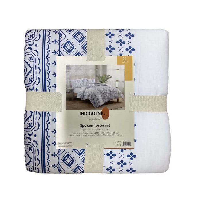 COMFORTER KING SET 3 PZAS 104" X 90"