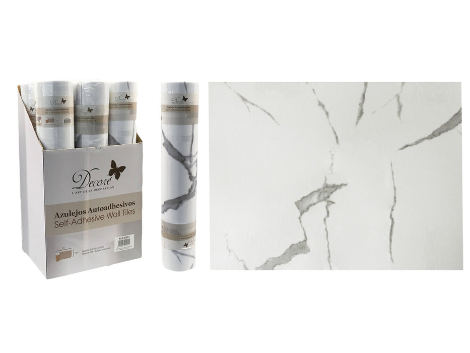 PAPEL DECORATIVO P/ PARED (ADHESIVO) 0.6X3MT (6 UNIDADES)
