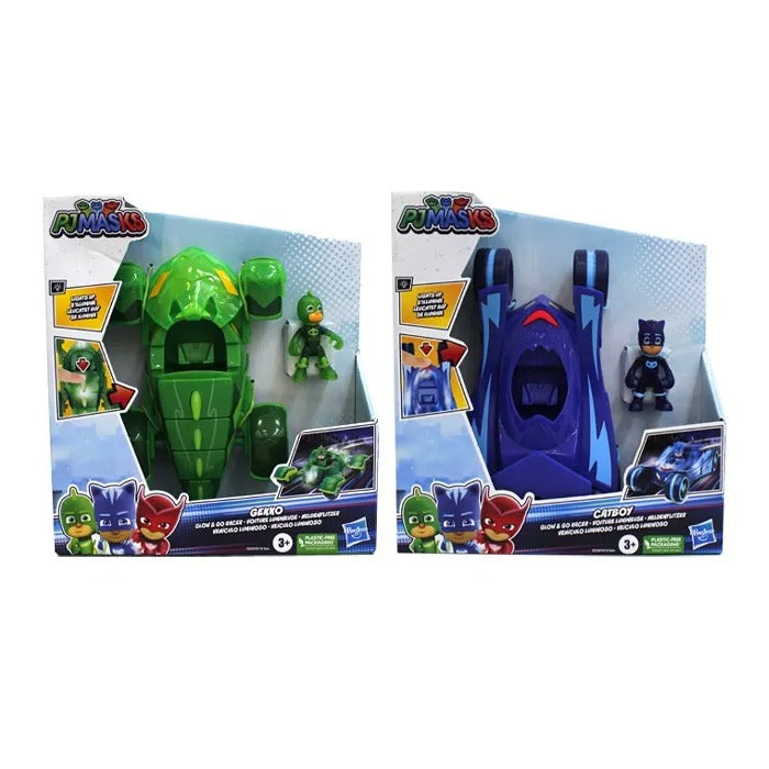 PJ MASKS VEHICULO LUMINOSO C/FIGURA (3 UNIDADES)