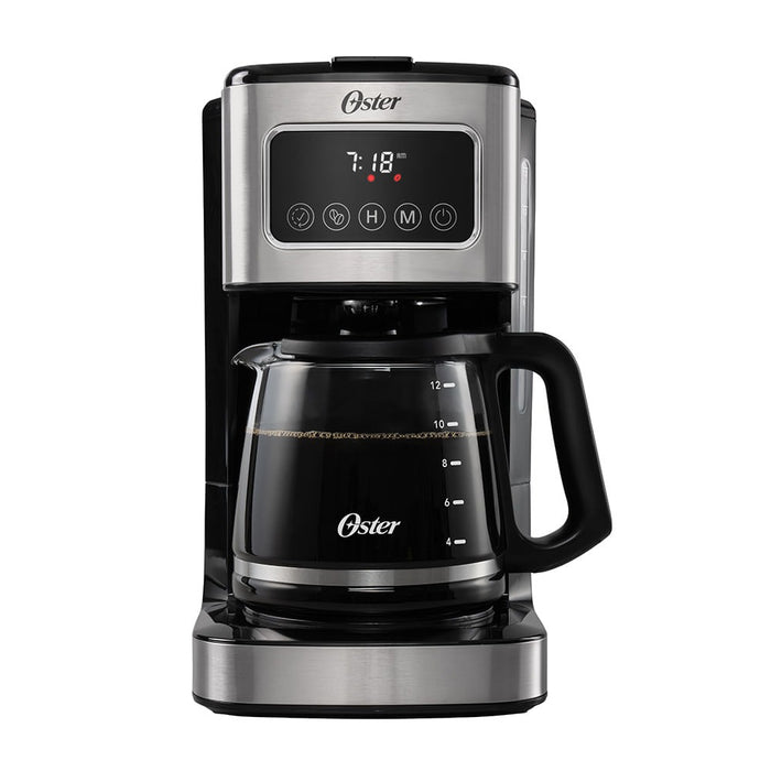 CAFETERA OSTER 12 TAZAS PANEL TACTIL JARRA DE VIDRIO