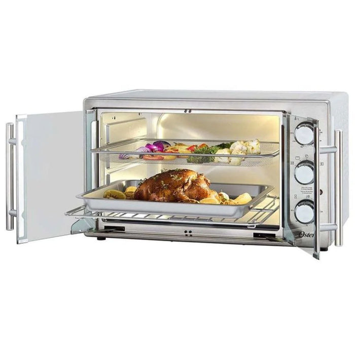 HORNO PUERTA FRANCESA Y FREIDORA 42L ANTIADHERENTE OSTER
