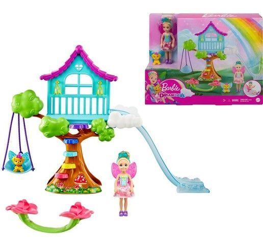 BARBIE COLUMPIO DE CHELSEA JUEGO ( 4 UNIDADES)
