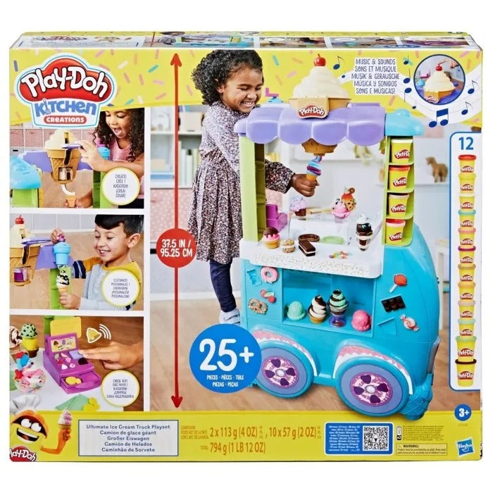 PLAY DOH ULTIMATE ICE CREAM TRUCK PLAYSET ( 3 UNIDADES)