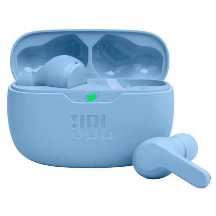 AUDÍFONO INALÁMBRICO JBL VIBE BEAM TRUE BABY BLUE